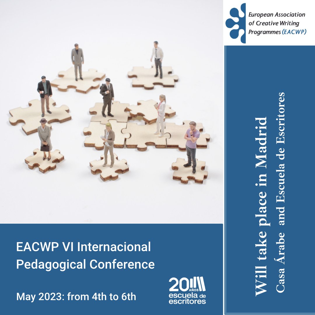 EACWP (@eacwp) on Twitter photo Have a look at the programme of our EACWP conference (#May 4-6, organised by <a href="/deescritores/">EscuelaDeEscritores</a> & <a href="/Casaarabe/">Casa Árabe</a> in #Madrid): escueladeescritores.com/pedagogical-co…
LAST DAYS to register (until tomorrow, Sunday, 30th of April): You can still join us signing up here: eacwp.org/events/next-co… Have a look at the programme of our EACWP conference (#May 4-6, organised by <a href="/deescritores/">EscuelaDeEscritores</a> & <a href="/Casaarabe/">Casa Árabe</a> in #Madrid): escueladeescritores.com/pedagogical-co…
LAST DAYS to register (until tomorrow, Sunday, 30th of April): You can still join us signing up here: eacwp.org/events/next-co…