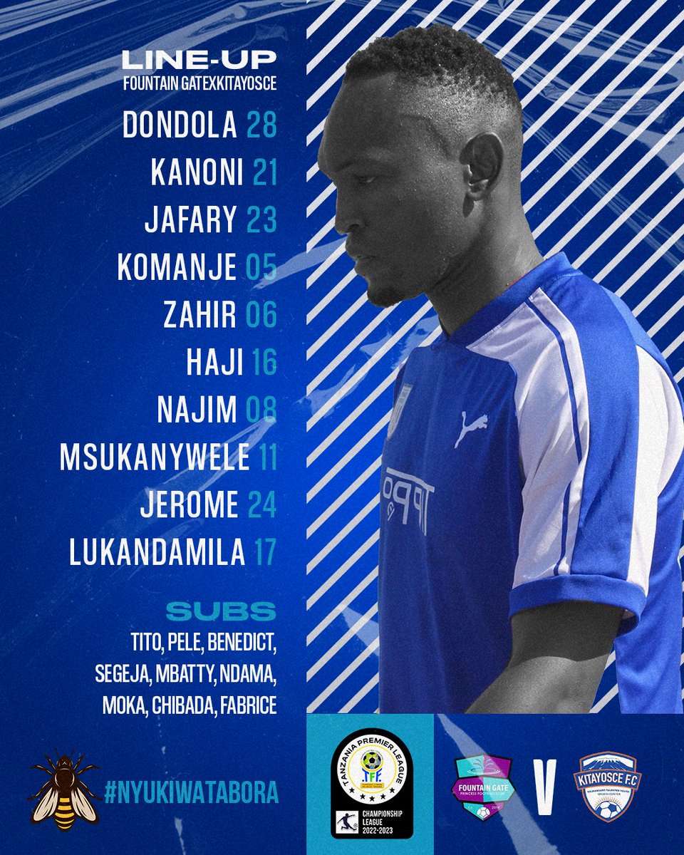 taboraunitedfc's tweet photo. #TeemSheet⚡

🔙 Jafary na Najim wanaanza.
💪 Fabrice na Mbatty wanaanzia benchi.
🆕 Kanoni ndiye nahodha.

B: Tito, Mbatty, Pelee, Ndama, Fabrice, Mocka, Saad, Chibada, Segeja.

Mawazo yako kuhusu kikosi? 👇🏼

#Bees4life💙 | #ChampionshipLeague | #NyukiWaTabora🐝 https://t.co/aA46dysRE4