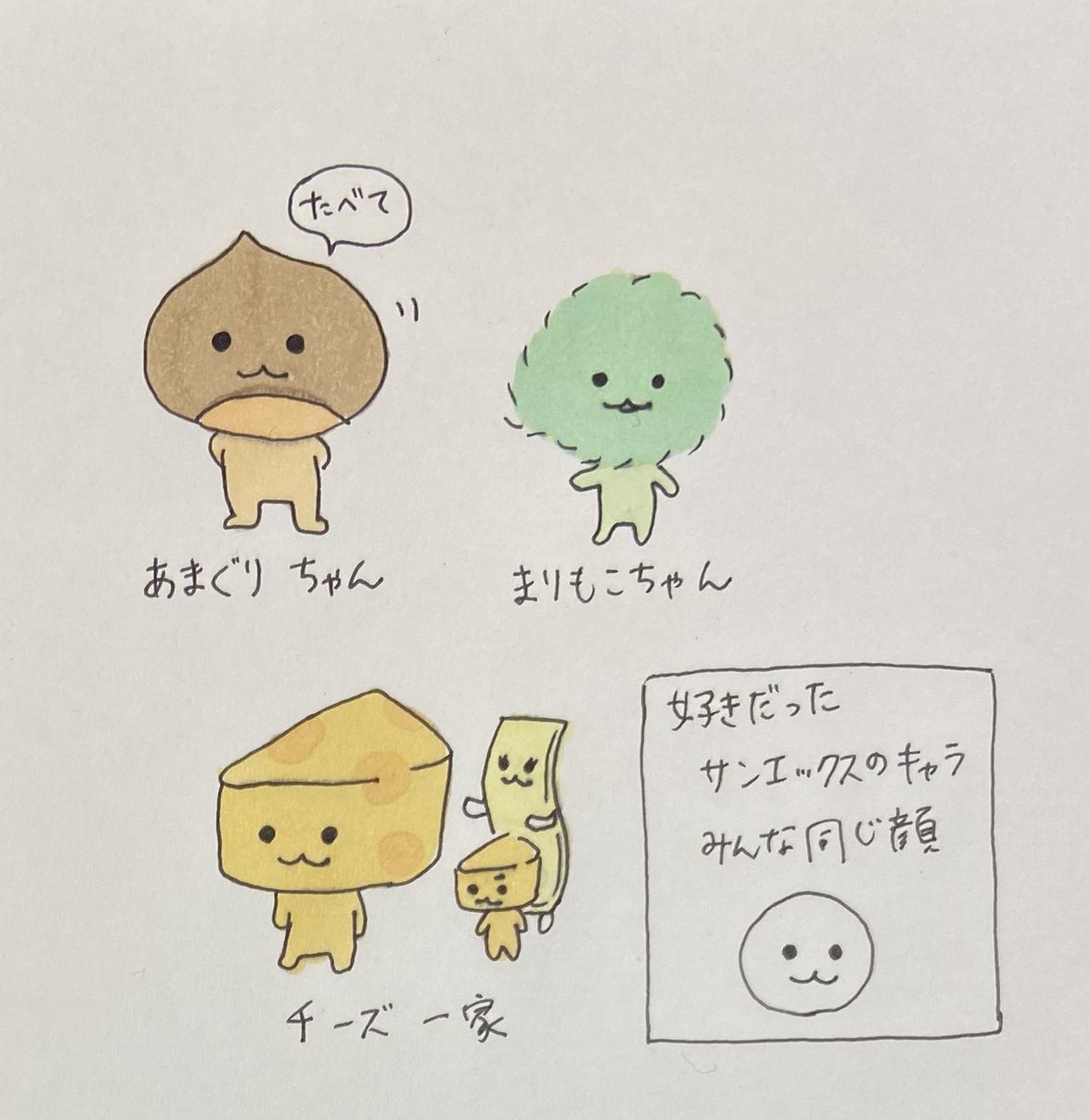 xiao_73's tweet photo. 今日ともだちとサンエックスの話で盛り上がったんだが誰もチーズ一家知らなかったので、小学校の時好きだったヤツらを描いた。
2枚目は最近描いたいぬ。 https://t.co/g2eSUR3tFe