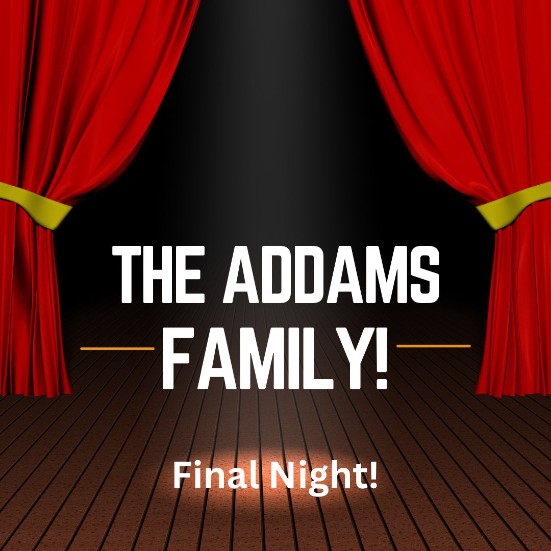 Last day of Drake Relays! Good luck to our runners. It’s also the last day to see the musical, there are two showtimes today, 1pm and 7pm if you haven’t seen the Addams Family yet we highly recommend!