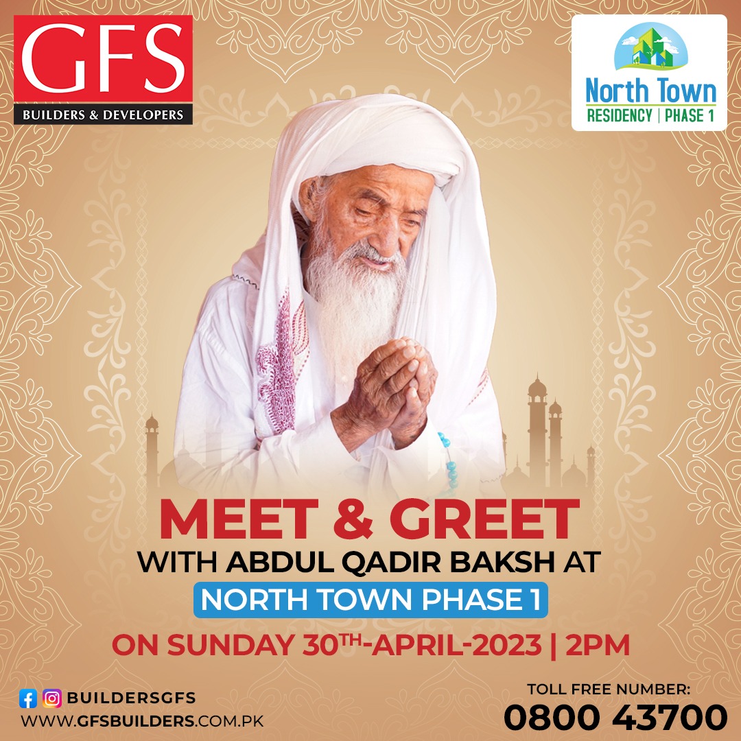 IrfanWahidGFS's tweet photo. GFS Builders and Developers CEO Irfan Wahid gifted a plot in Karachi's 7 Wonders City to Baba Abdul Qadir Baksh Muree, showing respect for this old but courageous man. Baba Baksh will receive his file from Irfan Wahid at North Town Residency Phase 1 on April 30th.
#karachi #gfs #babaAbdulqadir #babaviral #Irfanwahid