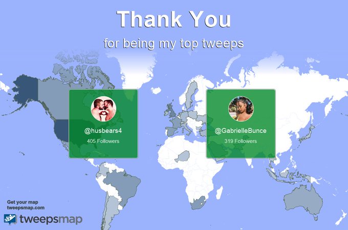 Special thanks to my top new tweeps this week @husbears4, @GabrielleBunce https://t.co/eLH5Gjw0pK