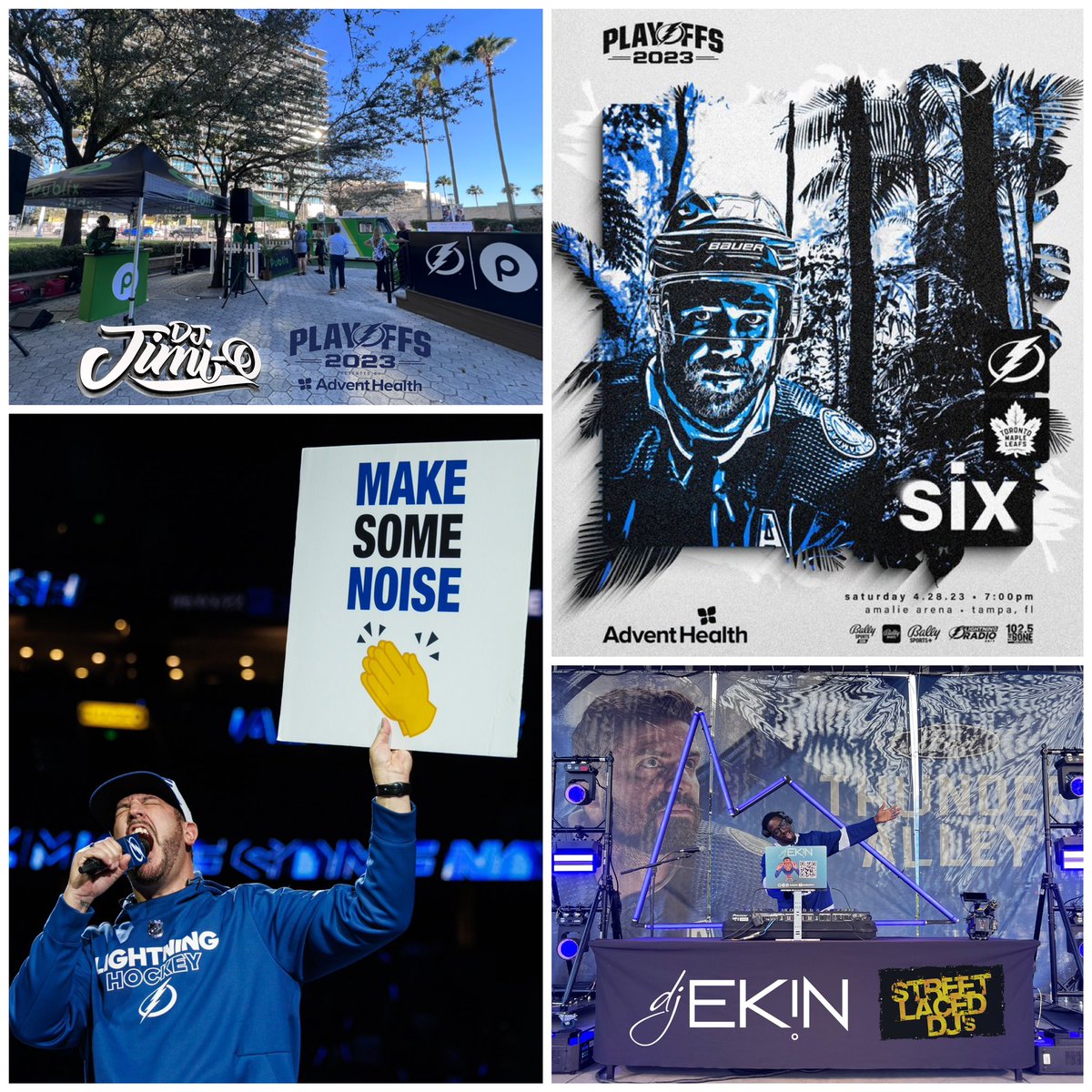 Rise &amp; Grind, #BoltsNation! It’s #GameDay aka The Equalizer! Hope to see YOU at <a href="/AmalieArena/">Amalie Arena</a> for <a href="/StanleyCup/">The Stanley Cup</a> Playoffs RD1️⃣, Game6️⃣ as our <a href="/TBLightning/">Tampa Bay Lightning</a> return to HOME ICE! My <a href="/StreetLacedDJs/">Street Laced DJs</a> crew ready to rock w/<a href="/DJJIMIO/">DJ JIMI O</a> on <a href="/Publix/">Publix</a> Plaza &amp; <a href="/DJEkin/">DJ Ekin</a> on <a href="/Ford/">Ford Motor Company</a> Thunder Alley! #GoBolts