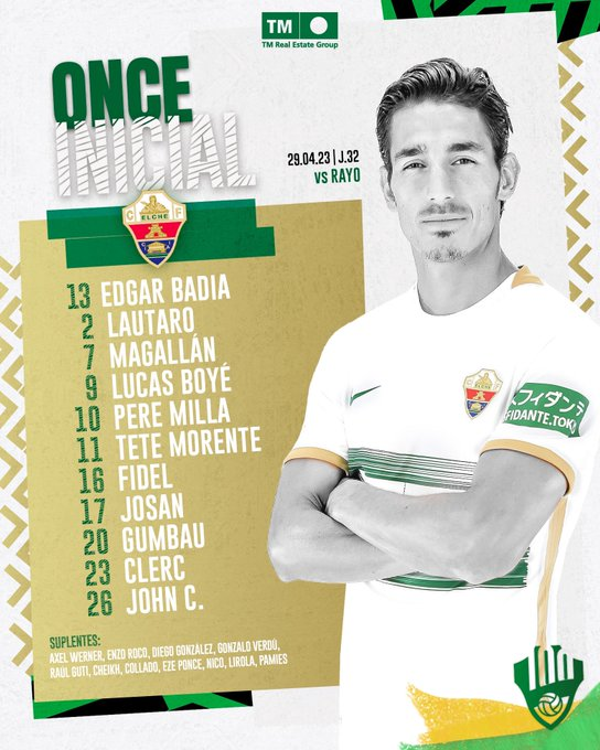 RadioMARCA's tweet photo. 🏟️¡PARTIDAZO en EL MARTÍNEZ VALERO!

@elchecf  🆚 @RayoVallecano 

🤣 @ElSpeaker 
🤣 @IHerraizFdez 
 
🎙️@Jogise17

🕵️‍♀️ @marinaCL7 
 
👨🏼‍🏫 Ángel López
👨🏼‍🏫 @aitorlagunas 
👨🏼‍🏫 @SergioSandee 
 
🇪🇸 J. 32 @LaLiga
 
🔛 @Marcador
 
📻 https://t.co/ilgsizI4uT https://t.co/MVhA9YErdN