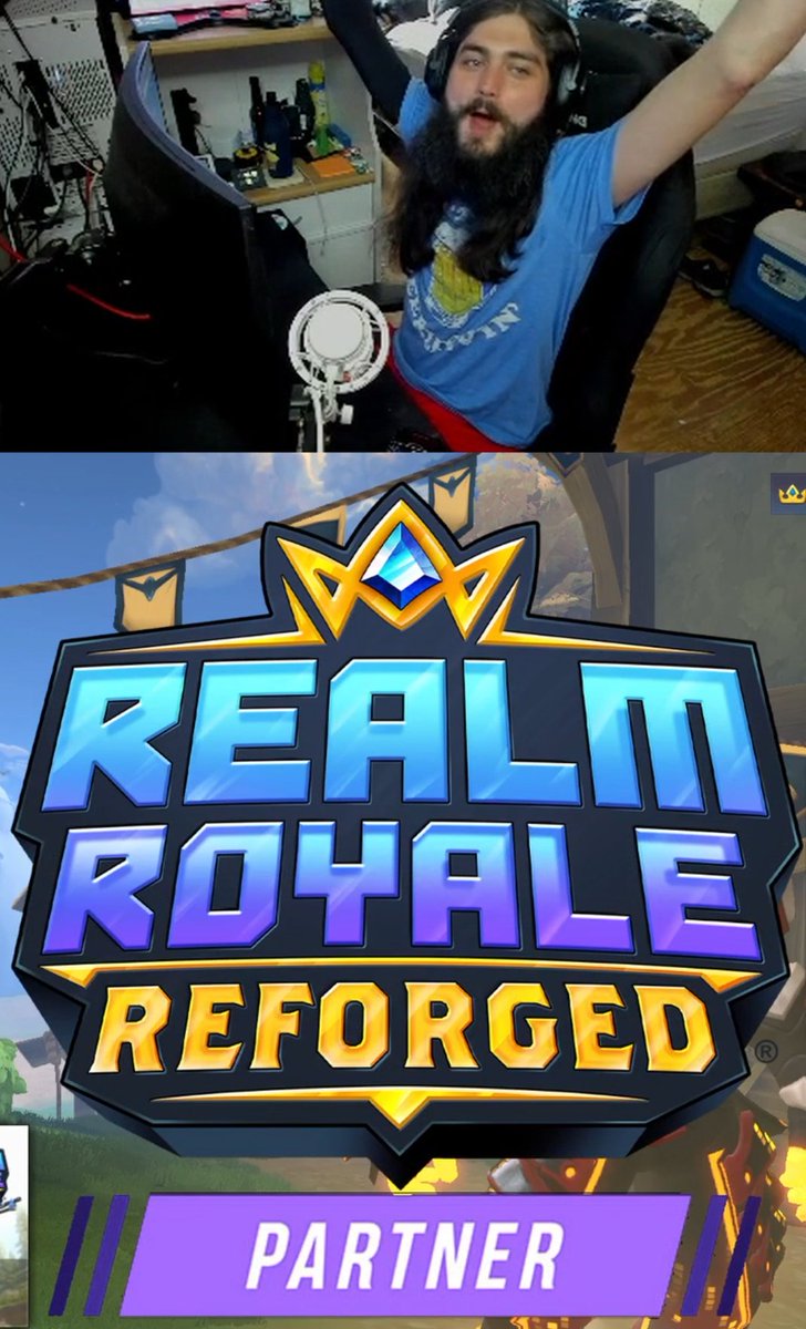 UndercoverMario's tweet photo. Do I look excited to be a @RealmRoyale Partner??? I am so grateful for the opportunity!!!! https://t.co/e3noIg4Nej