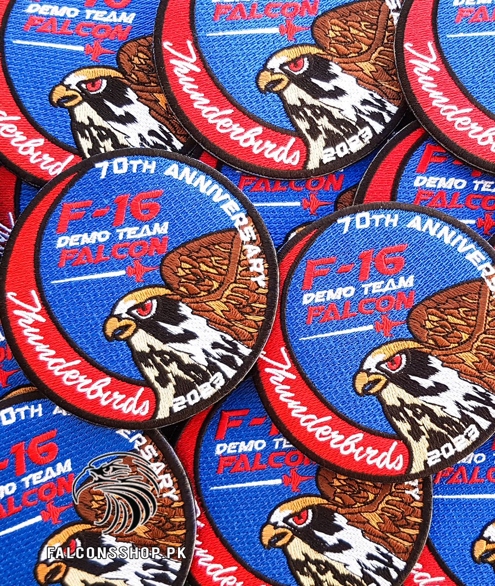 FalconsShopPK's tweet photo. NEW ARRIVALS: F-16 Demo Team #Thunderbirds Patches - Cash On Delivery Nationwide
https://t.co/plltfGKR7g
#Pakistan #PakistanZindabad #FalconsSpotters #RemoveBeforeFlight #PakistanAirForce #AviationPatches #JF17 #F16 #J10C #USAF #AviationKeychains #FalconsShop https://t.co/k2YVn5f6Yx