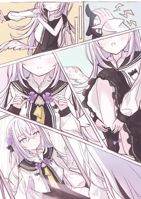 #今月描いた絵を晒そう 漫画っぽい表現にチャレンジしてみたりしてました🙌