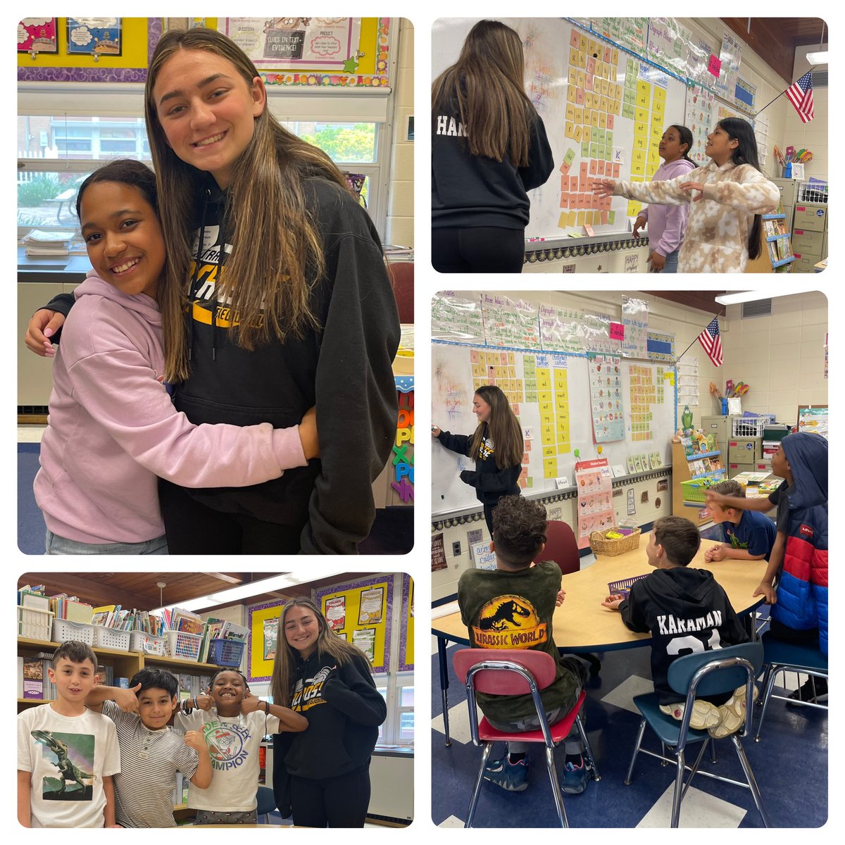 Emma had a great day coming to school with me. She played nonsense word UNO and had fun working on fluency and inferencing with my students! Such a great day for her at LDS! 🐯<a href="/DonovanSchool/">Laura Donovan School</a> @LDSPrincipal <a href="/Supervisor_LDS/">MonicaHittinger</a>