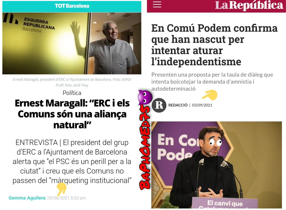 baphomed75's tweet photo. @LauraBorras @junqueras Recordatori de la Conselleria de Justícia, en mans de Carles Mundó d'@Esquerra_ERC. I recordatori dels socis preferents d'@Esquerra_ERC a l'Ajuntament de Barcelona(més altres llocs i institucions) d'Ada Colau.
https://t.co/ZnTiGqxzLq https://t.co/Peq8Ei7ZbZ