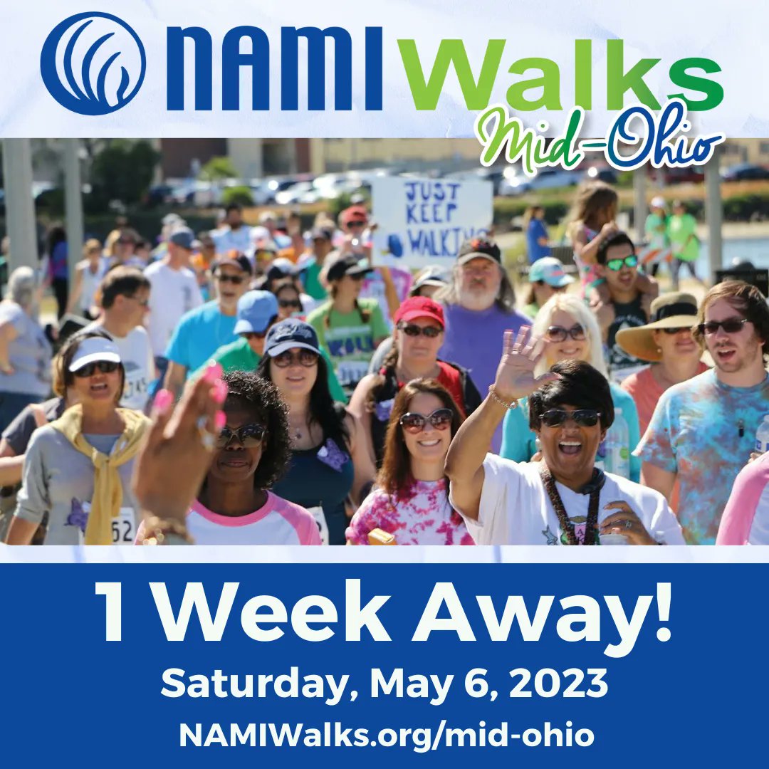 Whether you walk on a team, cheer at the rally, support local with our vendors, buy a raffle ticket, or visit the kids area - You are showing those dealing with mental health conditions, they are not alone. #Together4MH #MentalHealth4All 
 namiwalks.org/mid-ohio