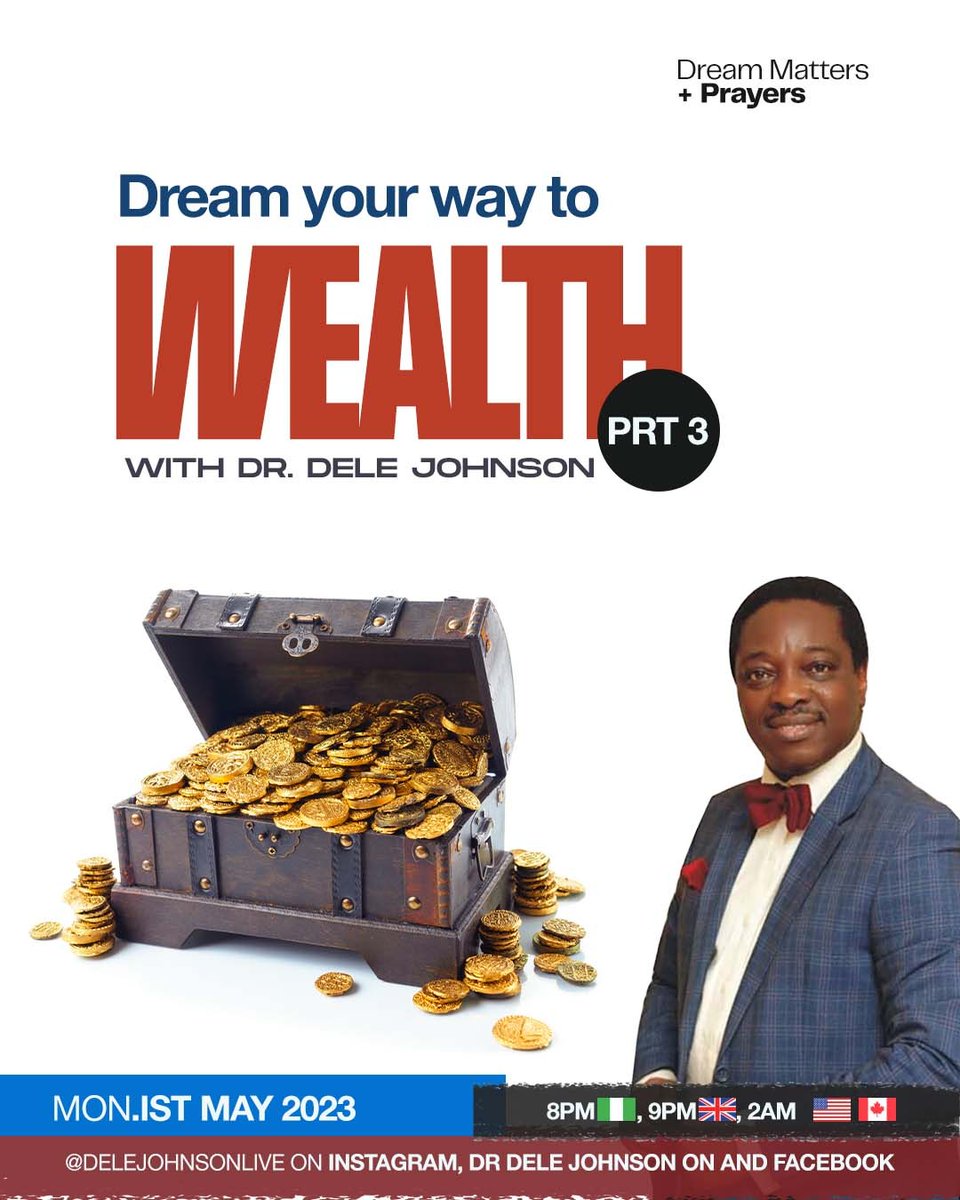 delejohnsonlive's tweet photo. Wealth creation answers to divine revelation. https://t.co/kXqGnBIXFi