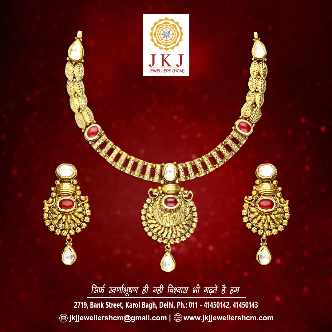 Best Collection Gold Jewellery
from JKJ JEWELLERS (HCM) Karol Bagh Delhi

Visit our showroom for best Jewellery
Collection.

JKJJEWELLERSHCM

#AlwaysJKJ
#goldset #goldjewellery
#jewellery #jewellerydesign
#delhibestjewellery
#socialmediapost
#karolbagh #karolbaghjewellery