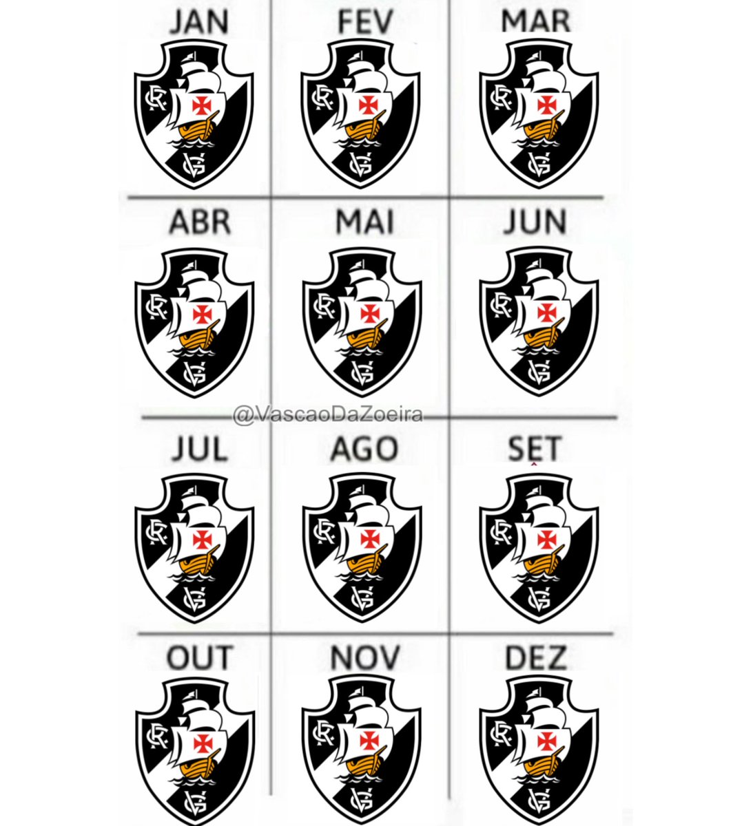 vascaodazoeira's tweet photo. de acordo com o mês do seu aniversário, vc torceria pra qual time??

Me: Vasco https://t.co/gzf1wlvr9V