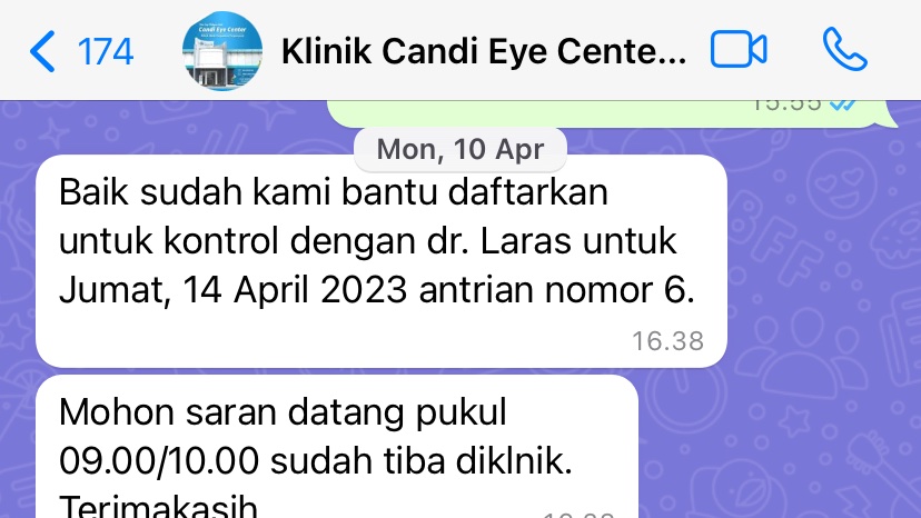 Hasta_Amy's tweet photo. Habis ketemu dr. Marisa di Candi eyecenter yg optimis di tgl 25 , jadi tiap minggu  coba konsultasi ke bbrpa dokter dan RS biar lebih yakin.🤣 dasar emg gmpang takut. https://t.co/mmgEdrPKYU