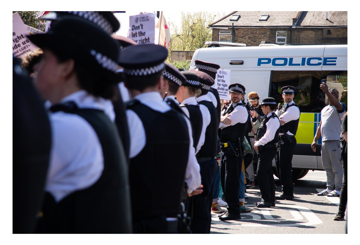 Shootaaroncoe's tweet photo. More photos of the Turning Point UK protest in Honor Oak today. Did not spot GB News. #londonprotest #turningpointuk #documentaryphotography #aaroncoe #shootaaroncoe #london #uk #protest #photography https://t.co/KMluqLEWxk