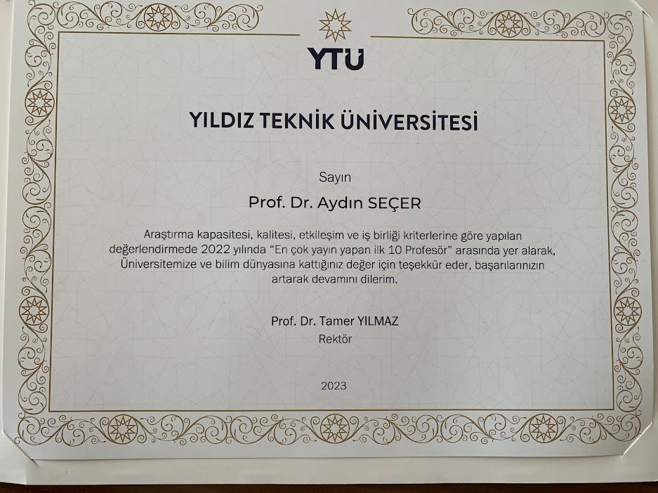 asecer79's tweet photo. Yıldız Teknik Üniversitesi tarafından 2022 yılında "En Çok Yayın Yapan İlk 10 Profesör" ödülüne layık görüldük! Bu ödülü almak için takım arkadaşlarım ve öğrencilerimle birlikte büyük bir özveri ve çalışma sergiledik. Ülkemize sağladığımız bu katma değerden dolayı gurur duyuyoruz https://t.co/yEjmCYEqck
