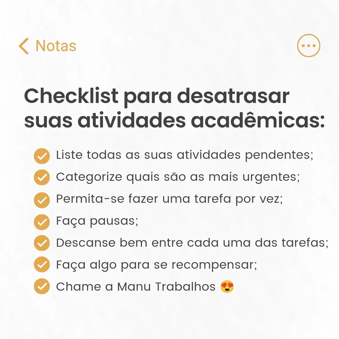 manu_trabalhos's tweet image. Muitas vezes esquecemos desses detalhes pequenos, é por isso que fizemos questão de te lembrar 😉

Caso bater o desespero e você quiser alguém para salvar com suas atividades, manda uma mensagem pra gente 🥰