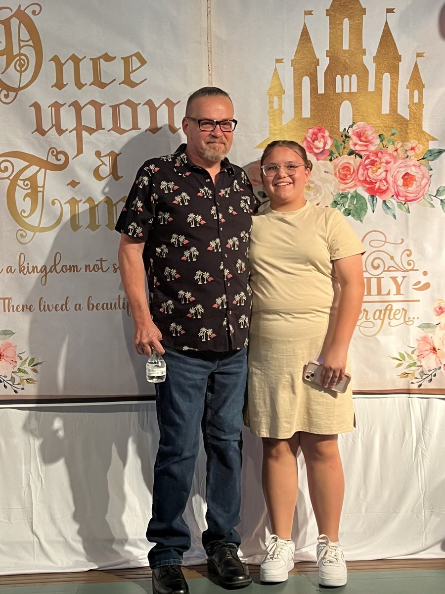 Me and my daughter at the dance last night. It was a lot of fun, she had a good time, her friends were there with their fathers. #fathersanddaughters 
This will be a lasting memory.