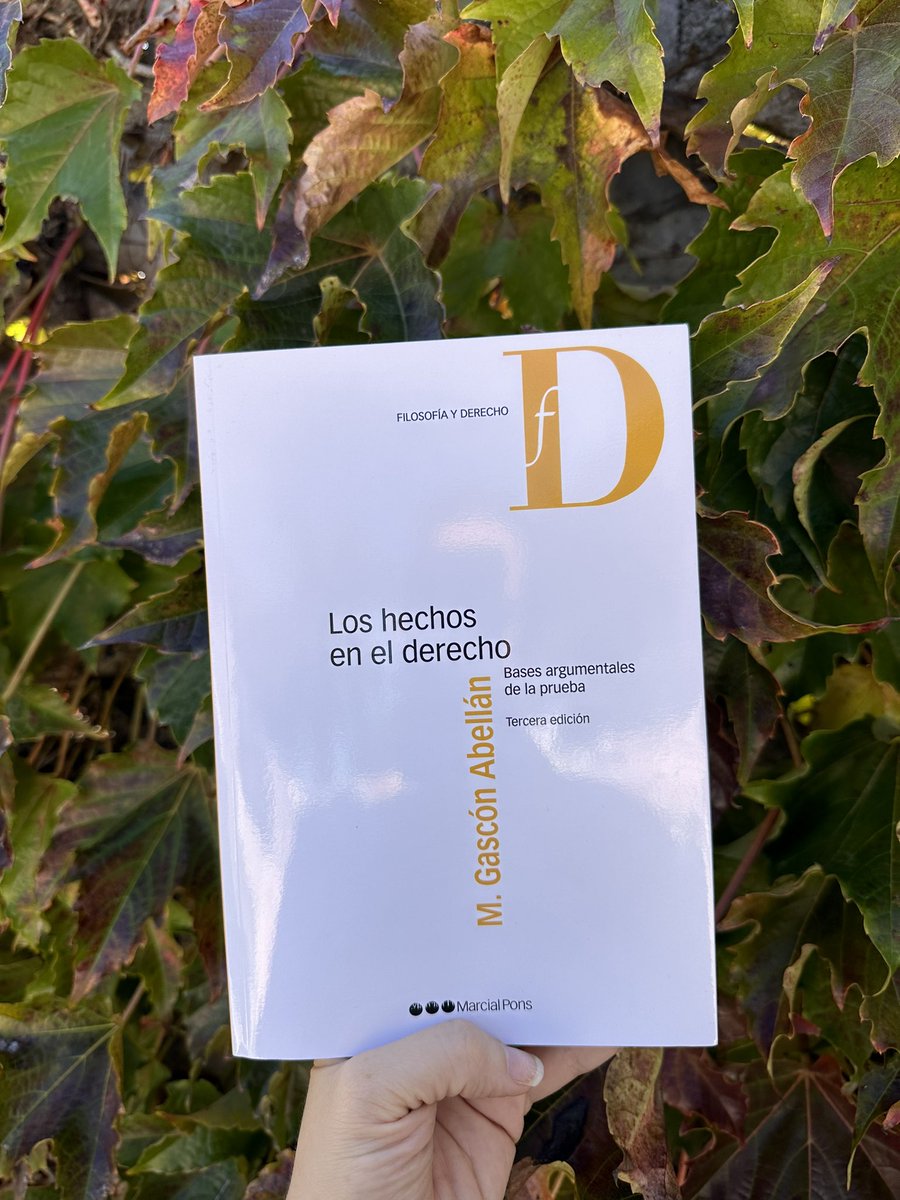 CayonRamos's tweet photo. En mis manos: la importancia de los hechos en el proceso, de la mano de una excelente autora como lo es Gascón Abellán. https://t.co/msoYbIE5ev