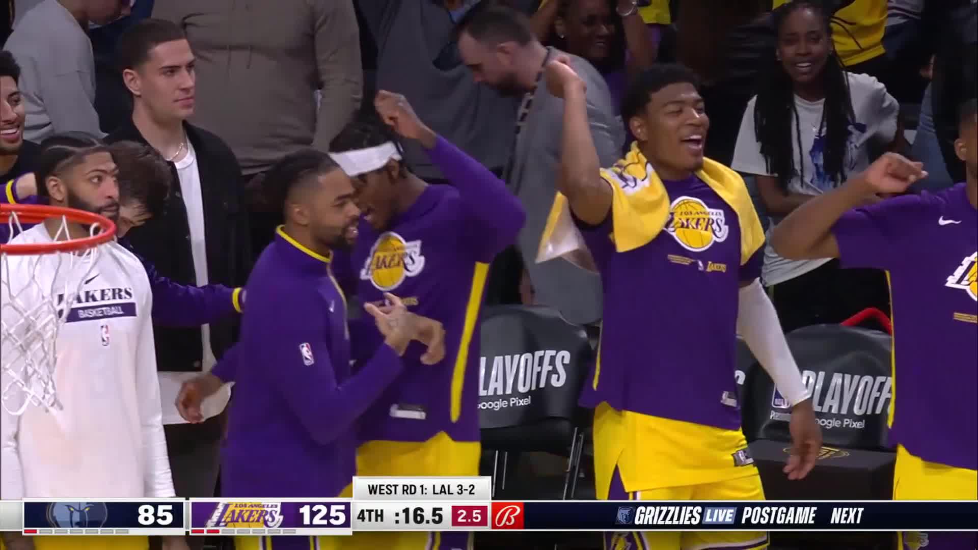 Bleacher Report on X: Lakers bench was dancing and yelling whoop that  trick before the game even ended 💀 (h/t @LakeShowYo)   / X
