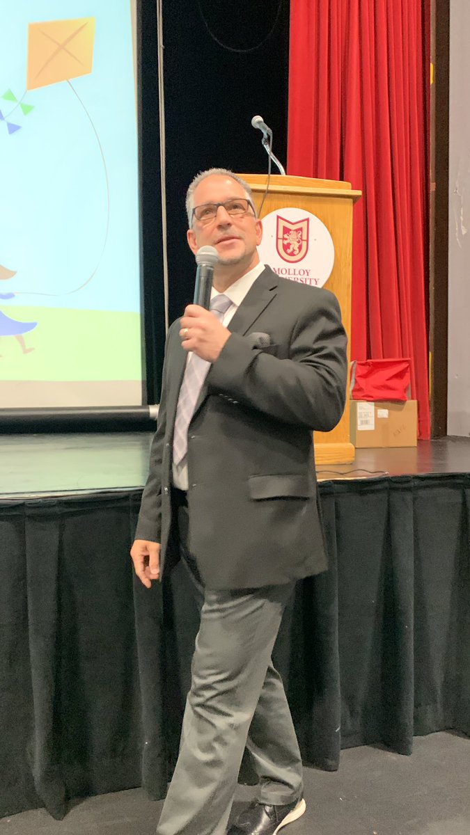 One of the best alums, teachers, administrators, professors, etc., etc., etc.  Thanks for the keynote presentation @mferretti1108! 
#MolloyFUBU23
