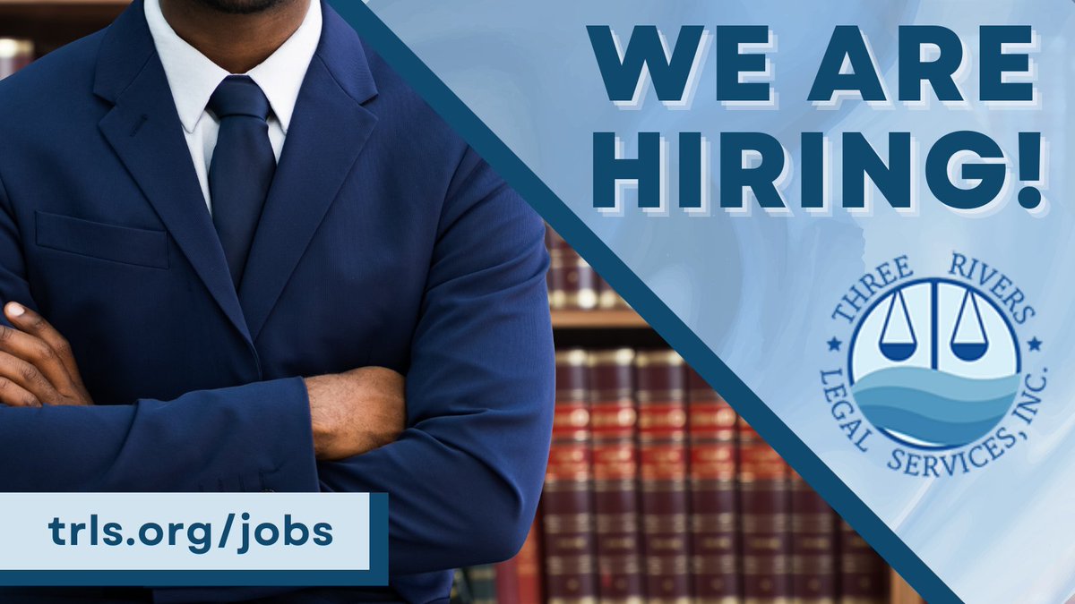 TRLSFL's tweet photo. Three Rivers Legal Services is seeking an Elder Law Staff Attorney (Lake City) and a Legal Helpline Attorney (Gainesville, Lake City, or Jacksonville) to join our team!

Learn more and apply at https://t.co/4lm8BBoNq8 https://t.co/rddOeWHDev