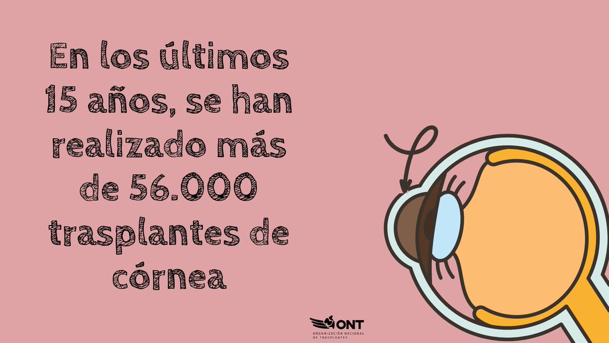 👁️¿Sabías que la miopía, hipermetropía o el astigmatismo no son impedimentos para ser donante de córneas? Existen muy pocos requisitos y este proceso permite al paciente trasplantado mejorar de forma notable la visión o incluso recuperarla   #dejahuella