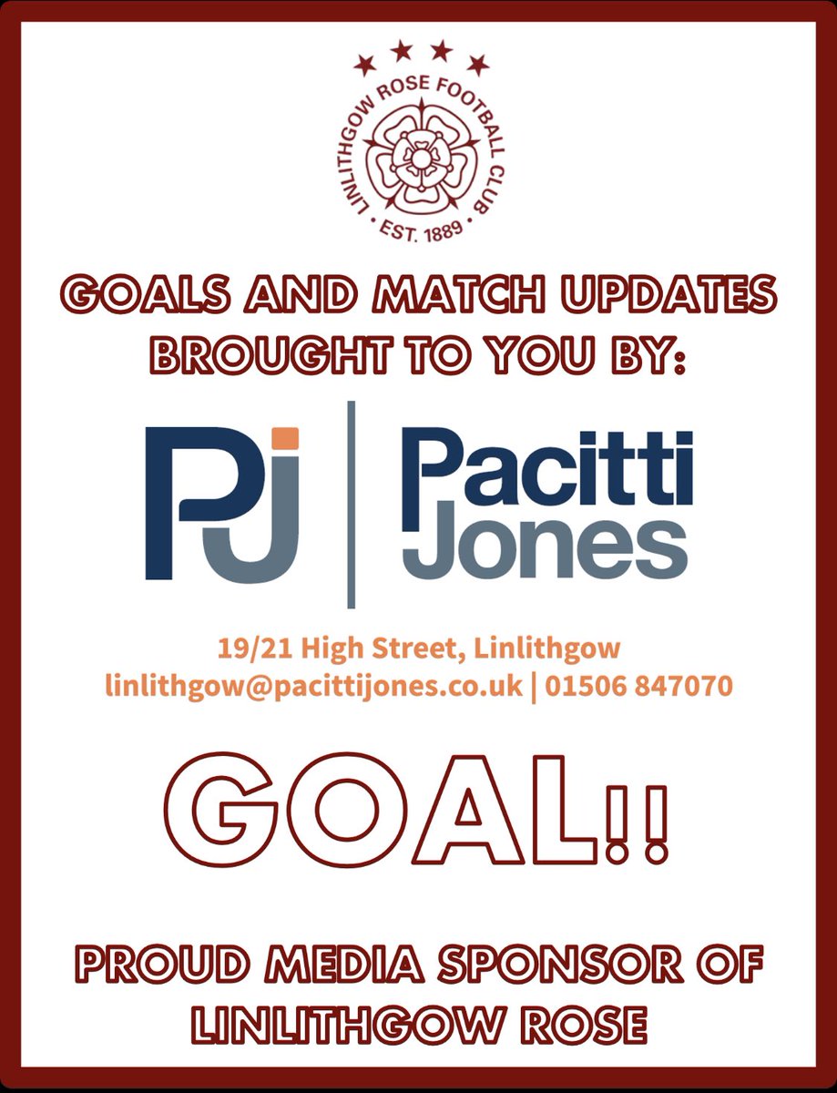LinlithgowRose's tweet photo. Haddington Athletic 0 - 1 Linlithgow Rose https://t.co/vjdUbcAJAK