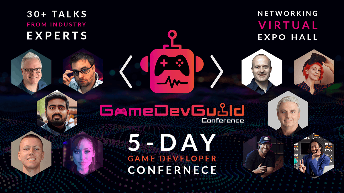 joecolantonio's tweet photo. Learn all about #gamedevelopment and #testing from folks like @Thomasbrushdev @WTFLanaLux @johnriccitiello @jabrils_ @AntoniaRForster @GameDriverio at #gamedevguild Hosted by @jweimann Register now: https://t.co/R05bEzy9Qj https://t.co/T6sMZVUm3D