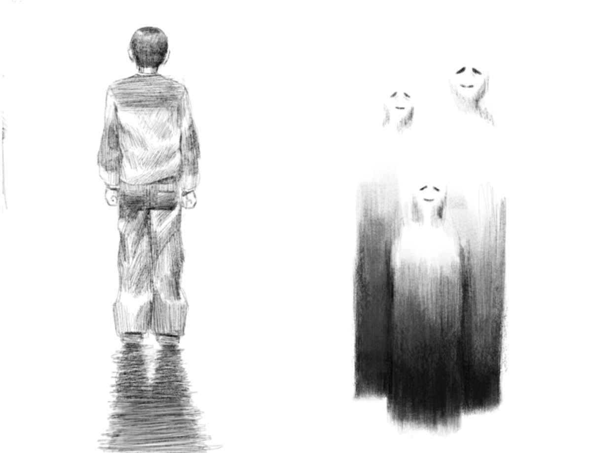 ‘the world he can see is far bigger than ours.
curses and spirits are a part of mob’s daily life.
both the human and inhuman are equally close to him.’

a mini 6-page zine plus front and back covers, based on s2e3 of #mp100