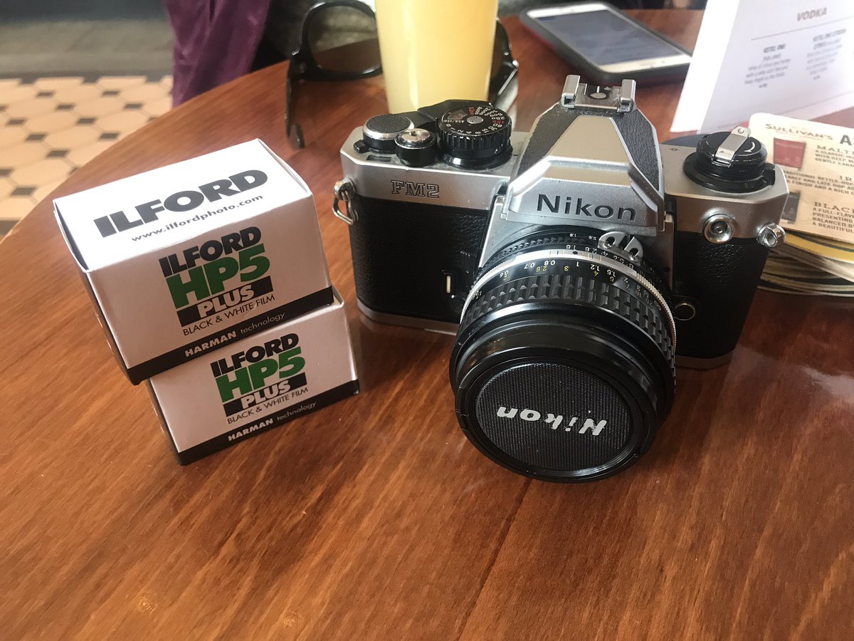 Been thinking about getting a camera again for a while, & being spurred on by seeing my photographs being used by @greenbelt & visiting @YorkOpenStudios @PhilBixby collection of Nikon film Cameras. I’ve bought a second hand Nikon FM2 . Thanks to @godfreybirtill for the advice