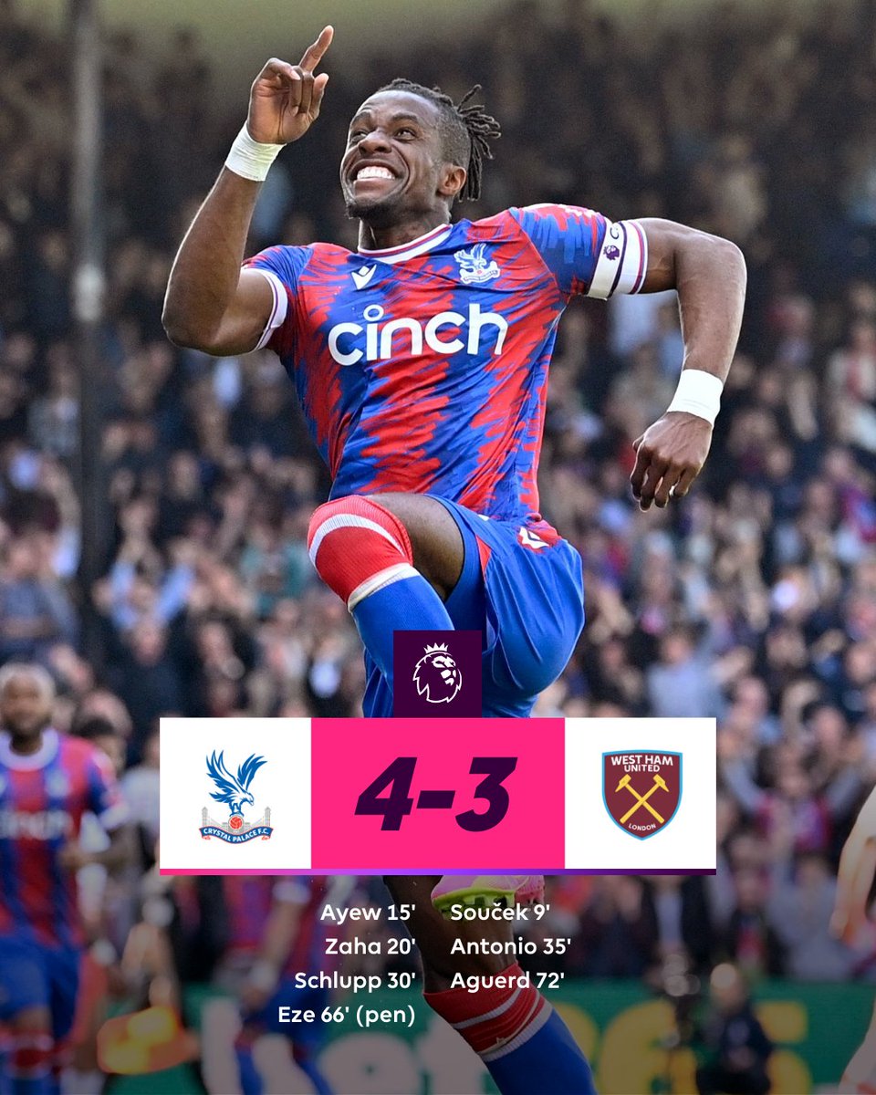 Goals on the menu at Selhurst Park ⚽️

#CRYWHU