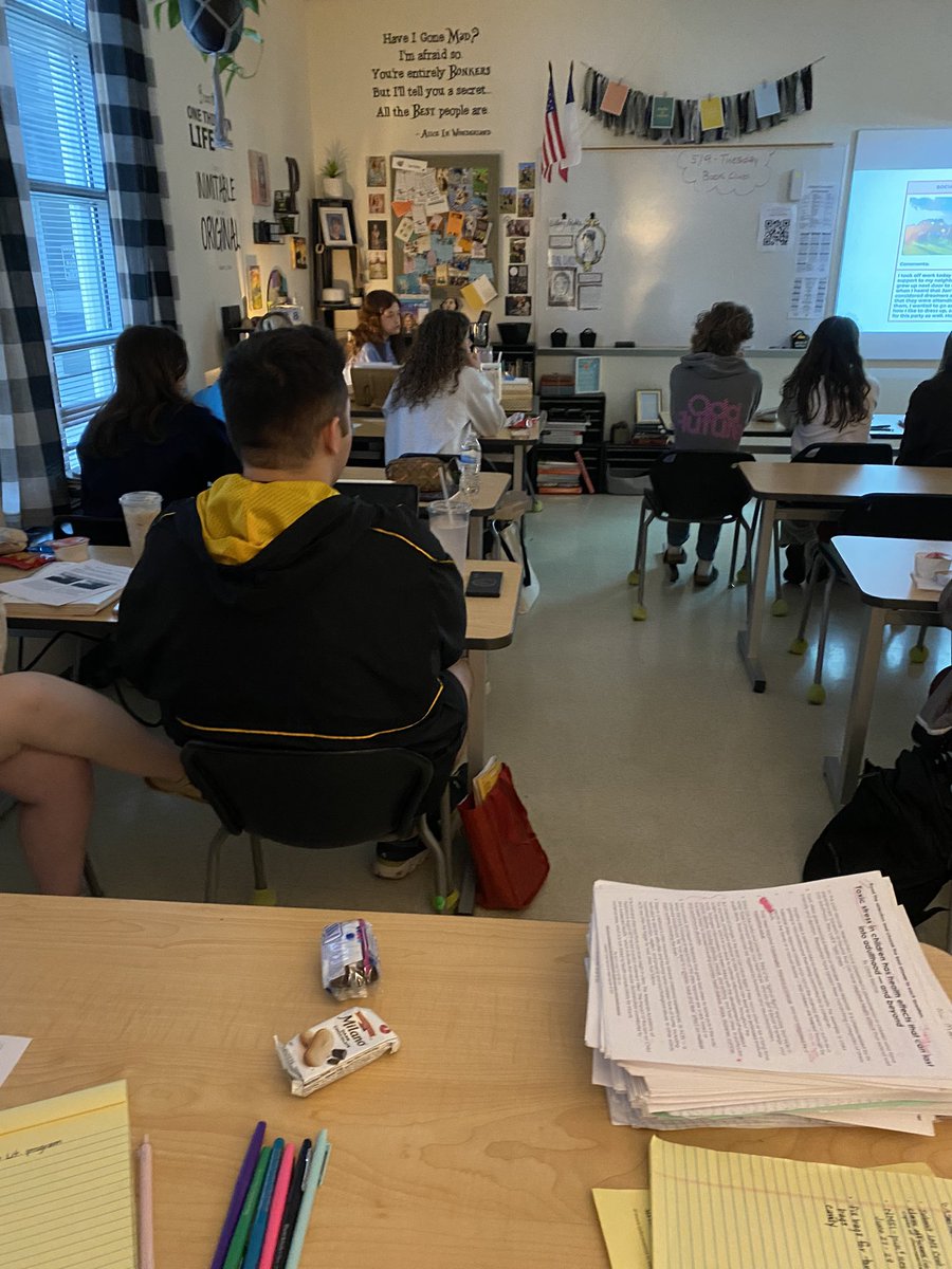 shricko1's tweet photo. AP juniors and seniors up early on a Saturday for one last push before AP exams start Monday. #APLang #APLit @DISDDirector @hollybach2114 https://t.co/6DHnAstKPu