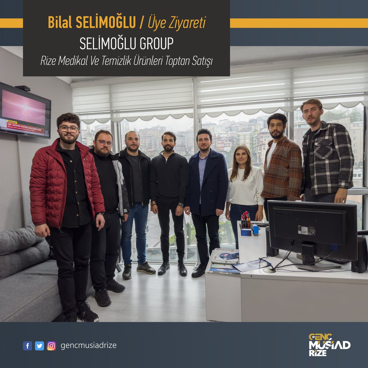🔸Üye ziyaretleri kapsamında YK Üyemiz Bilal Selimoğlu'nu, iş yerleri olan SELİMOĞLU GROUP firmasında ziyaret ettik. Misafirperver tutumlarından dolayı kendisine çok teşekkür ederiz.