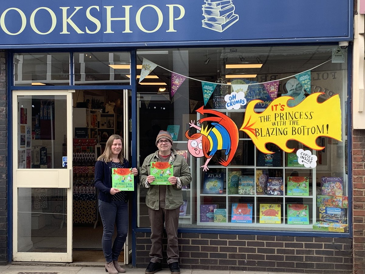 Bourne Bookshop (@bournebookshop) on Twitter photo Chuffed with first window art display <a href="/BAbooksellers/">Booksellers Association</a> #princesswiththeblazingbottom β
β
β
Chuffed with first window art display <a href="/BAbooksellers/">Booksellers Association</a> #princesswiththeblazingbottom β
β
β