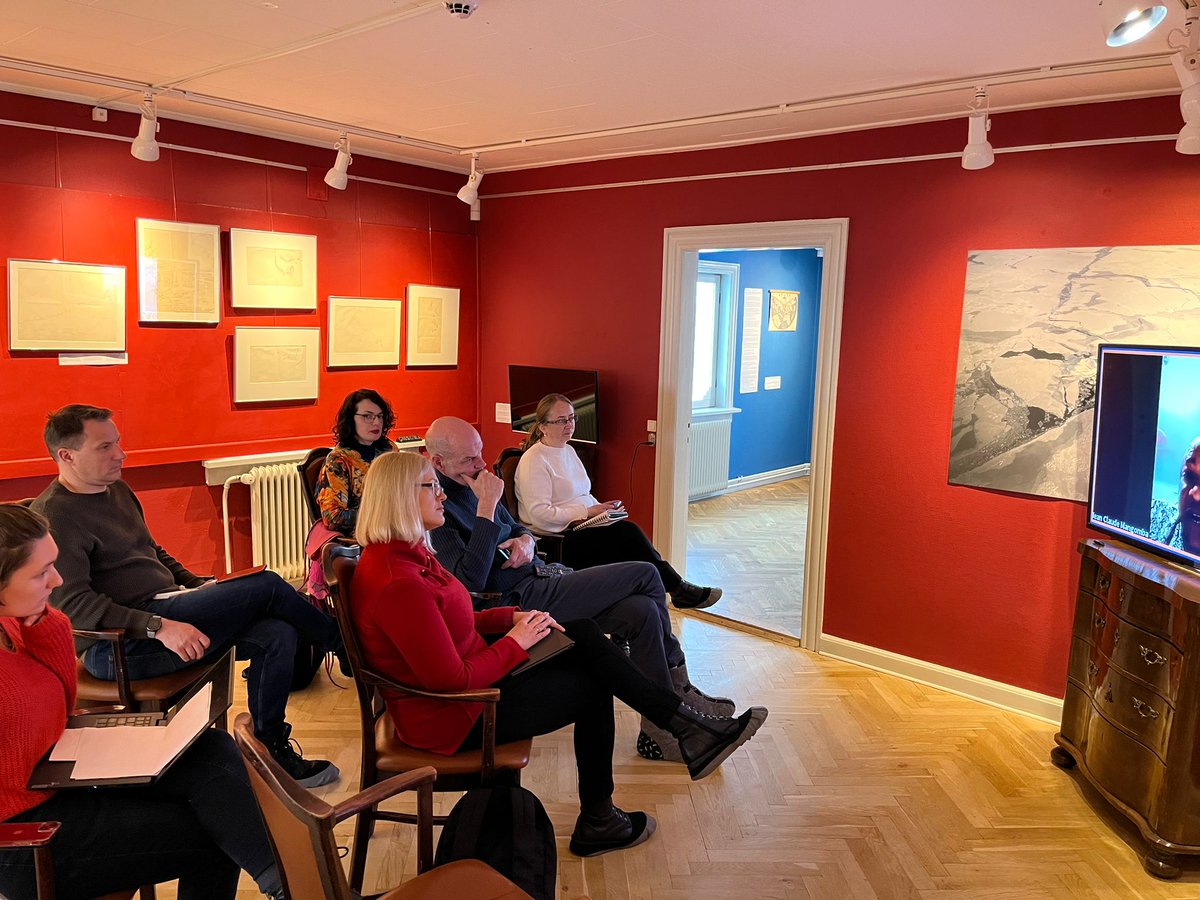 Nowadays #nordtournet4 project meeting tooks place in #Ilulisaat #Greenland. We are exploring #ArtificialIntelligence use in #tourism companies of the country and discuss on next steps of the project: scientific research, methodological material, Creativity Camp <a href="/WeAreNordplus/">Nordplus</a>