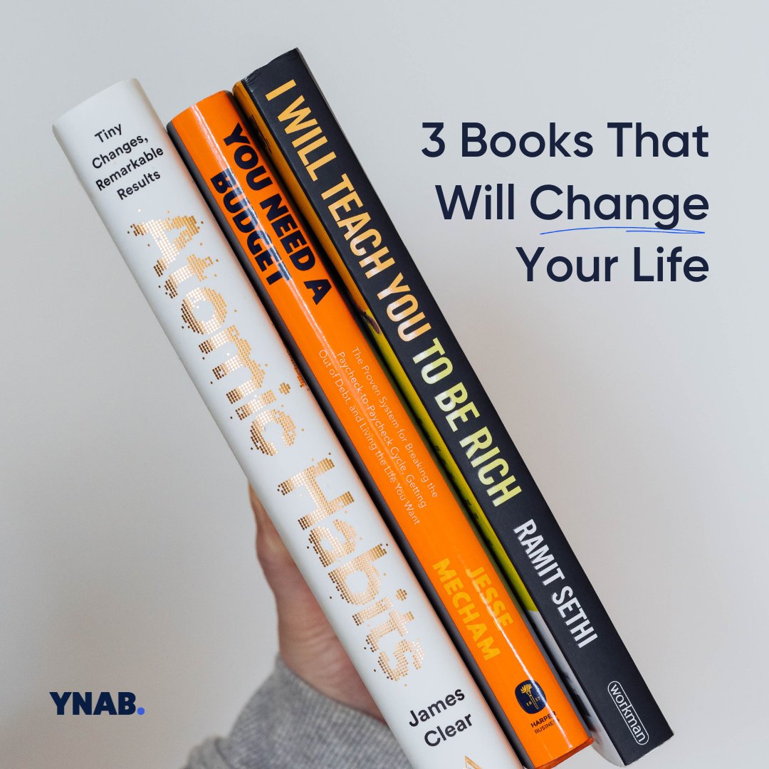 ynab's tweet photo. Caution: Do NOT read these books if you're not ready to entirely transform your outlook on life, habits, money, and wealth. ✨📚⁠
⁠
Follow the link below to snag a copy of You Need a Budget!⁠
https://t.co/egHddxHG0X https://t.co/U8ZHMtOeVn