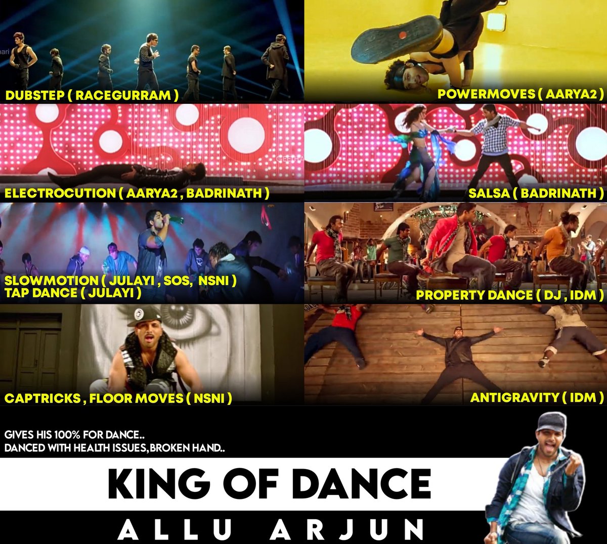 King of dance @alluarjun 👑

#HappyInternationalDanceDay