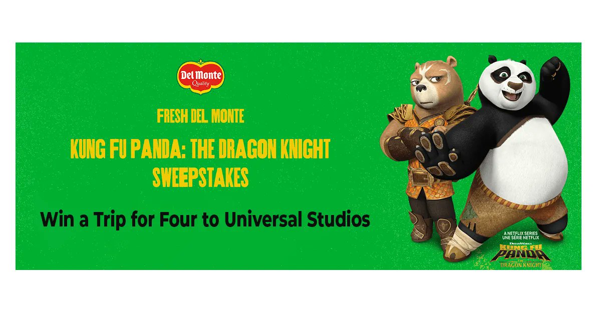 GooseGiveaways's tweet photo. Ends Soon! 🎬 Enter for a chance to win a family trip to Universal Studios Hollywood in Del Monte's Kung Fu Panda Promotion! Ends 4/30, US/CAN. https://t.co/aDym5o1ubO
#KungFuPandaTrip #UniversalAdventure #HollywoodTrip #GiveawayTime #FamilyBonding https://t.co/ptHeZlhi1s