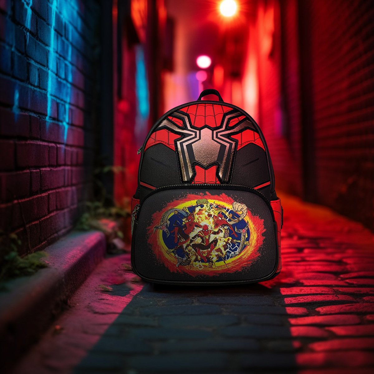 loungeflynews's tweet photo. ICYMI Loungefly Spider-Man No Way Home mini backpack! 🕸️🕷️  #retrofacts exclusive only on Amazon  

🛍️Buy➞  https://t.co/iEaaeREanM https://t.co/p3wF1GBJam
