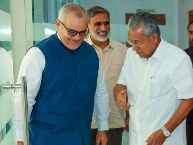 venurajamony's tweet photo. Cuban Ambassador to India called on Chief Minister Pinarayi Vijayan in Delhi today.

#cuba #kerala #keralagovernment #cubangovernment #PinarayiVijayan https://t.co/J9VNlPlF0t