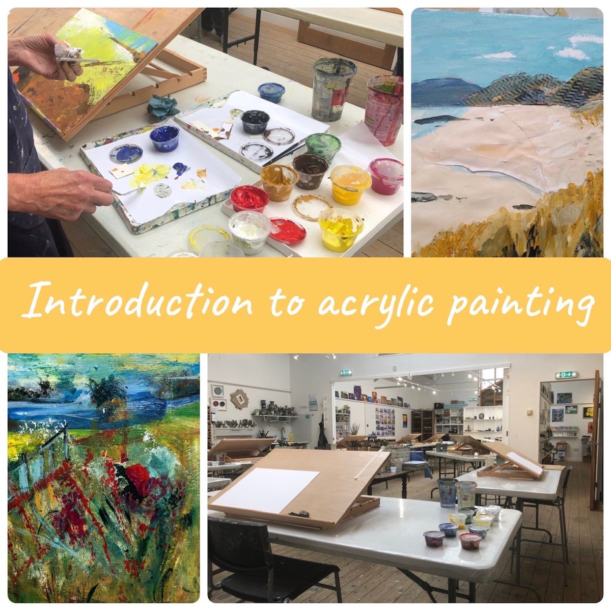 art4youScotland's tweet photo. Acrylic Painting Workshop – introduction to acrylic with Lorna Mackay, Sat 6 May 2023, 10-4pm - https://t.co/zxPux4Qog7 https://t.co/2mWh4dJvYN