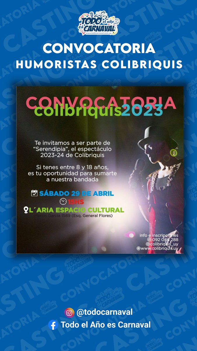 TelaesCarnaval's tweet photo. Convocatorias para hoy SÁBADO 29/04/2034 https://t.co/xksC8raGbV