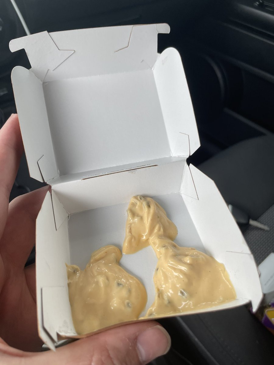 WatchRO_ST's tweet photo. @McDonalds Not gonna lie… didn’t live up to the hype. Couple squirts of sauce in a McNugget container?!

BTW I’m a big fan of the franchise, but this was a let down. https://t.co/R6jquQqkfT