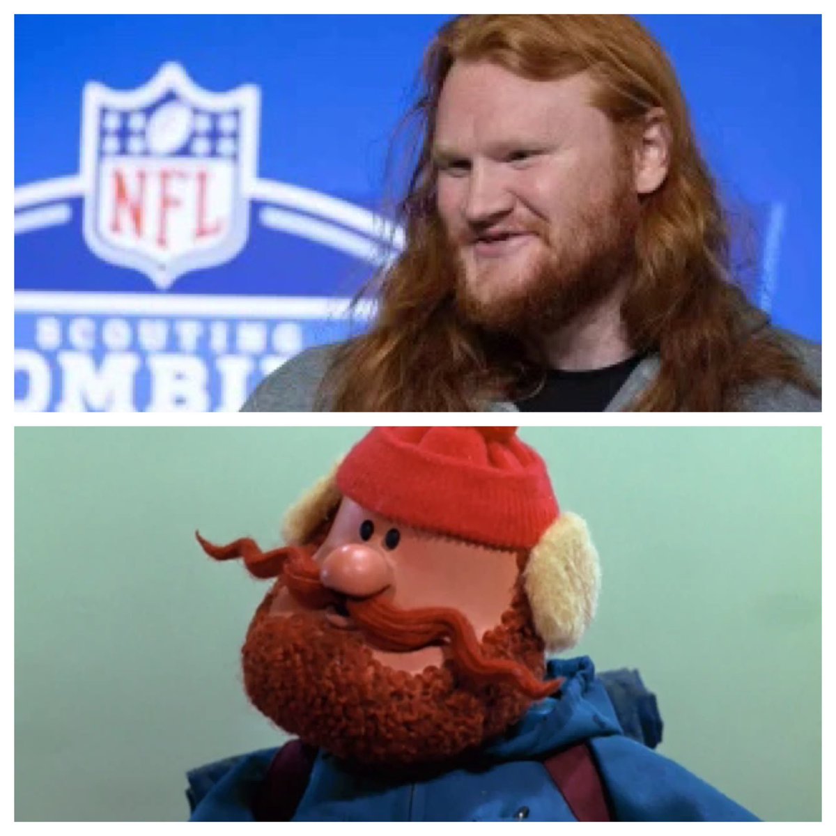 Crosby23's tweet photo. With the 48th pick of the 2023 NFL Draft, the Tampa Bay Buccaneers select Yukon Cornelius.  Bold move. Love it. https://t.co/Qw9akZO9Mv