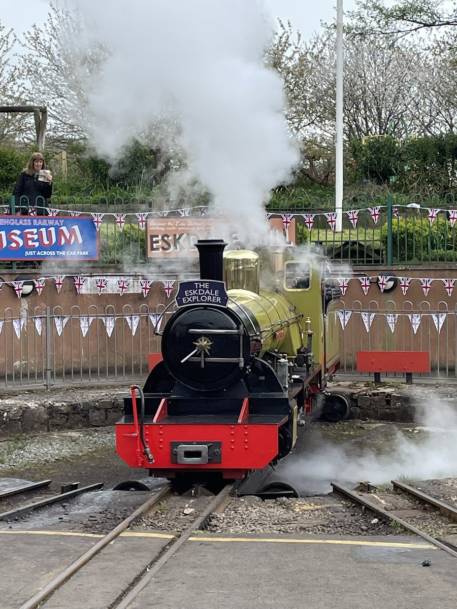 rersteam's tweet photo. Northern Rock, River Irt and the birthday girl herself River Esk out and about on #galaweekend @HeritageRailMag @4RailTrail @BBCNWT @ITVborder @HRA_UK @LakesCumbria https://t.co/O9xlhUz4Pi