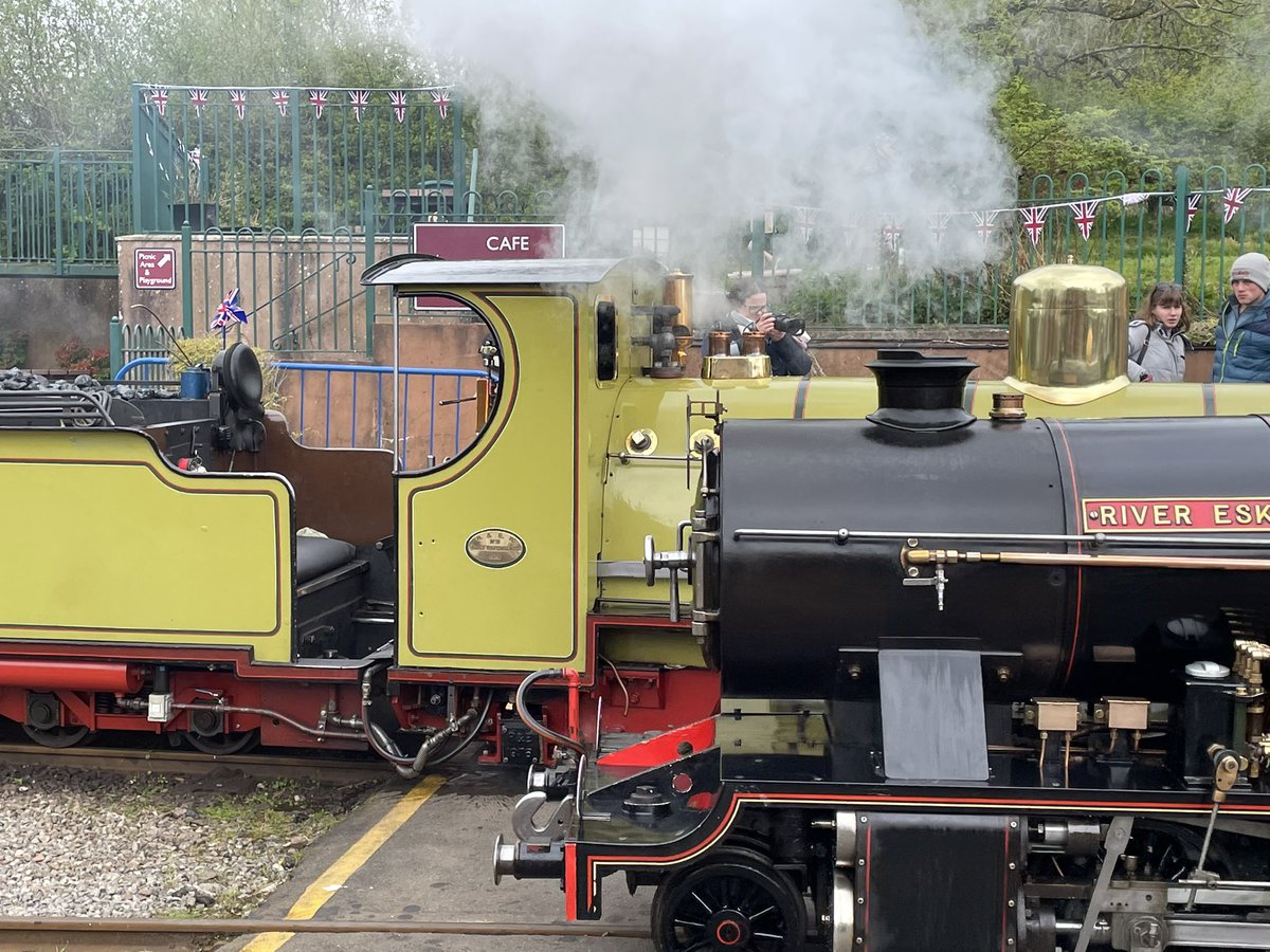 rersteam's tweet photo. Northern Rock, River Irt and the birthday girl herself River Esk out and about on #galaweekend @HeritageRailMag @4RailTrail @BBCNWT @ITVborder @HRA_UK @LakesCumbria https://t.co/O9xlhUz4Pi