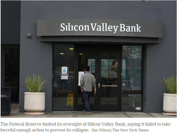 The Fed’s report on the collapse of #SVB cited executive mismanagement, social media &amp; lack of oversight as factors that led to its collapse. They call for tighter rules for mid-sized institutions and other regulatory adjustments. hubs.la/Q01N4fP-0 #AvatarFinancialGroup
