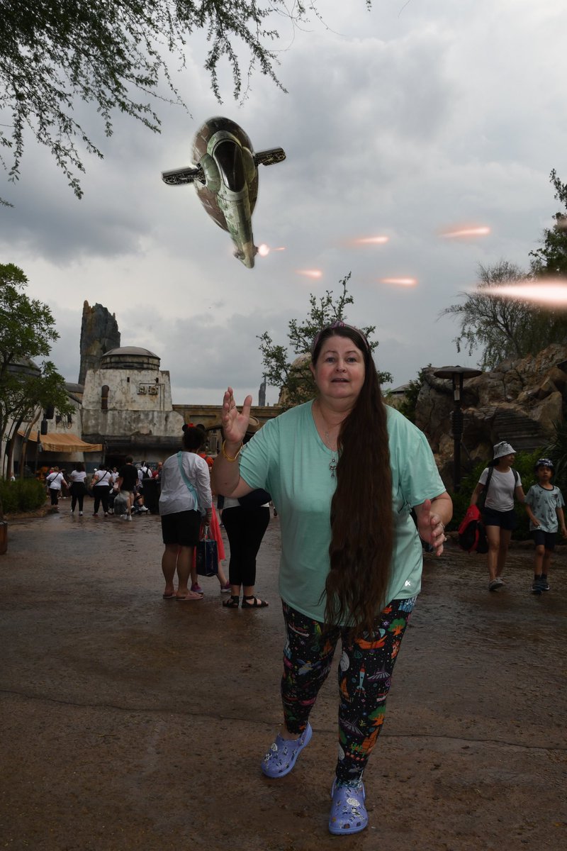 Carolkneece's tweet photo. Get down everyone! It’s the First Order! #batuu #Starwars #WDW #Familytravel #Funtimes https://t.co/wOFNYUdALn
