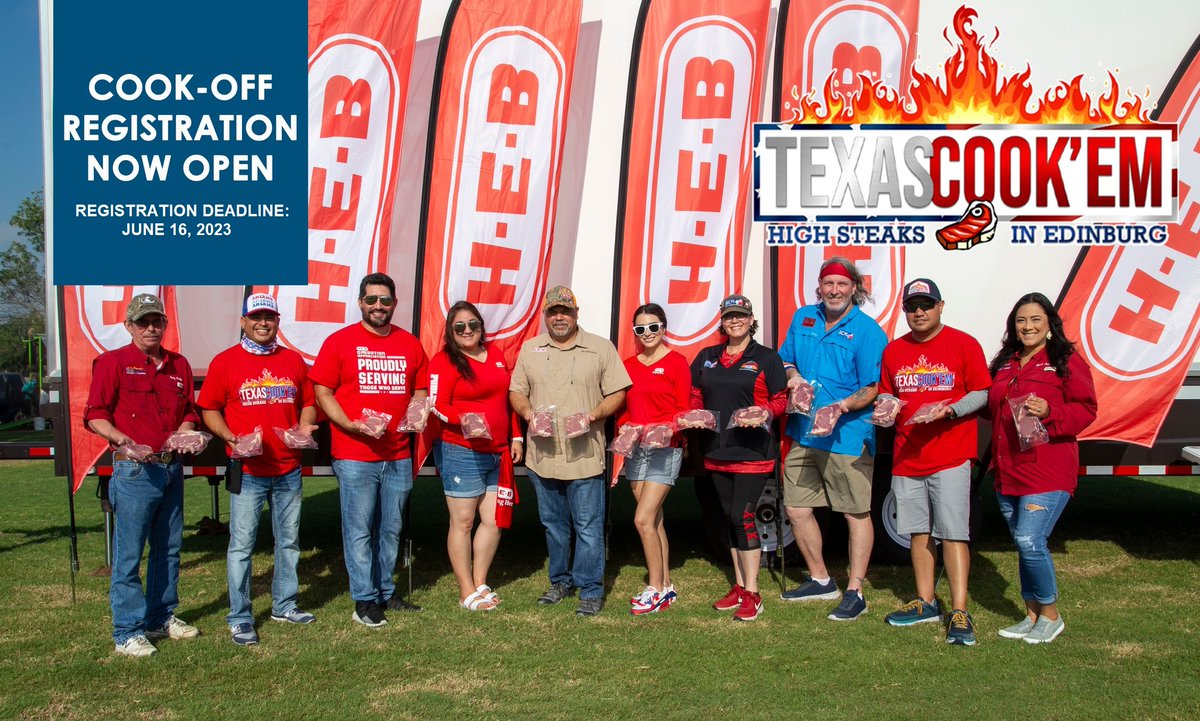 EdinburgChamber's tweet photo. Y'all ready to turn up the heat this summer? 🌡️🔥🤠🥩 Join us in #Edinburg for the ultimate cook-off at #TexasCookem! Registration is now open, so don't miss your chance to compete for the title of grill master!  REGISTER NOW: https://t.co/OPFtOgyeCZ
 #BBQCompetition https://t.co/XWbO5xiicv
